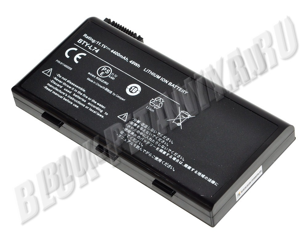 Аккумулятор BTY-L74 для ноутбука MSI CX700, CX600, CR620, CX720, CR610, CR600, A6200, A5000, A500