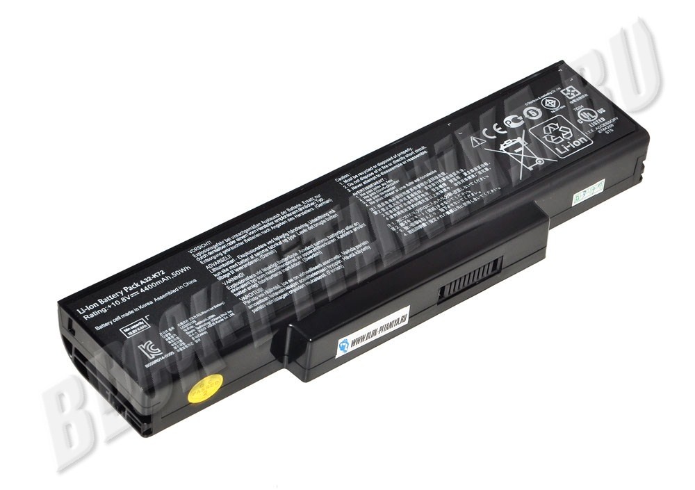 Аккумулятор A32-K72 для ноутбука Asus A72, K72, K73, N71, N73, X7, X73B, X77
