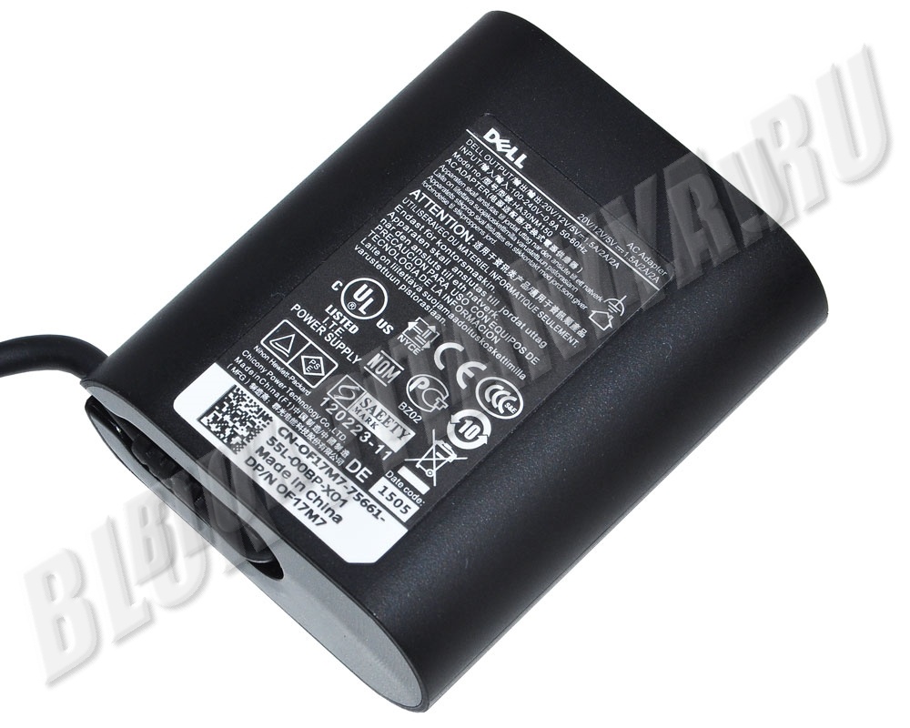 Оригинальное зарядное устройство (блок питания) для планшета DELL 20V/12V/5V-1,5A/2A USB type-C