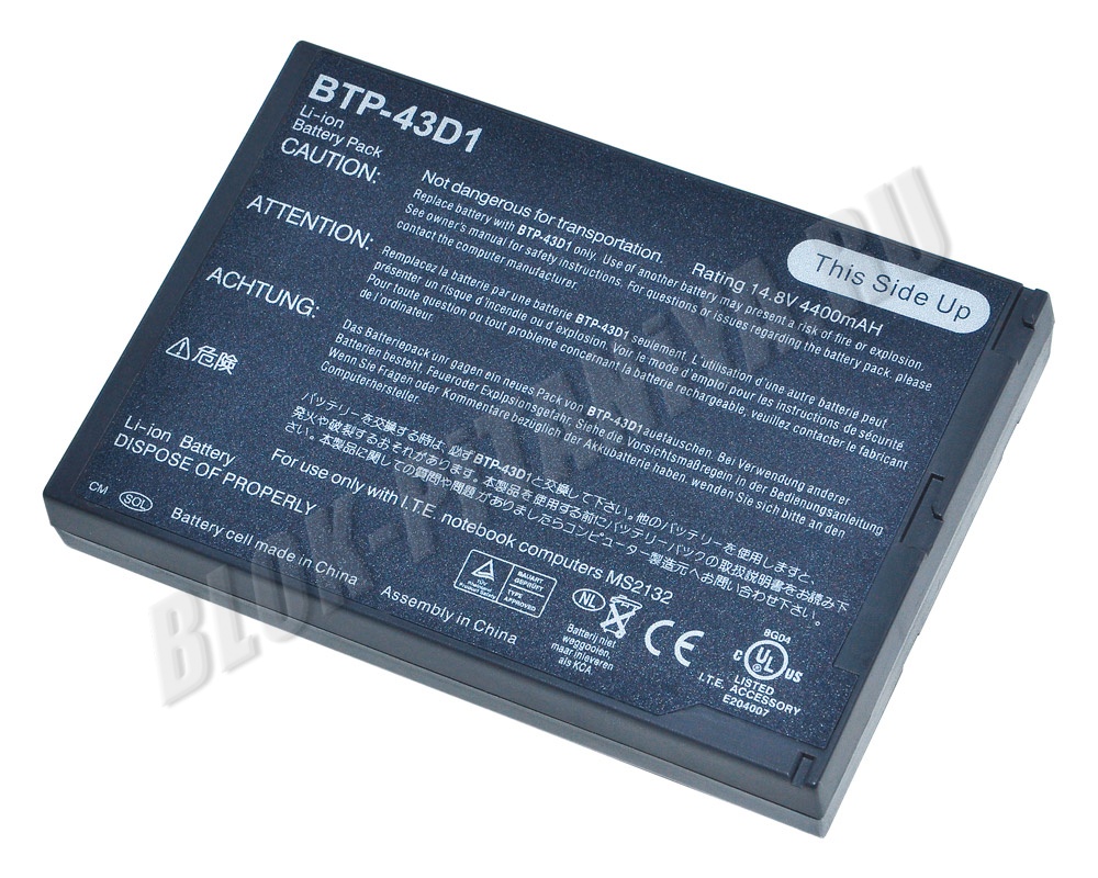 Аккумулятор BTP-43D1 для ноутбука Acer Travelmate 220, 230, 260, 280