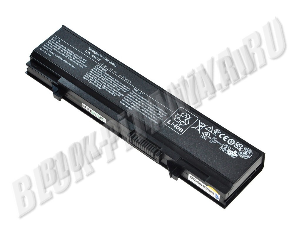 Аккумулятор KM742 для ноутбука Dell Latitude E5400, E5500, E5410, E5510