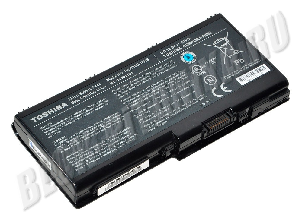 Аккумулятор PA3730U-1BAS для ноутбука TOSHIBA Qosmio X500, X505, Satellite P500, P505 